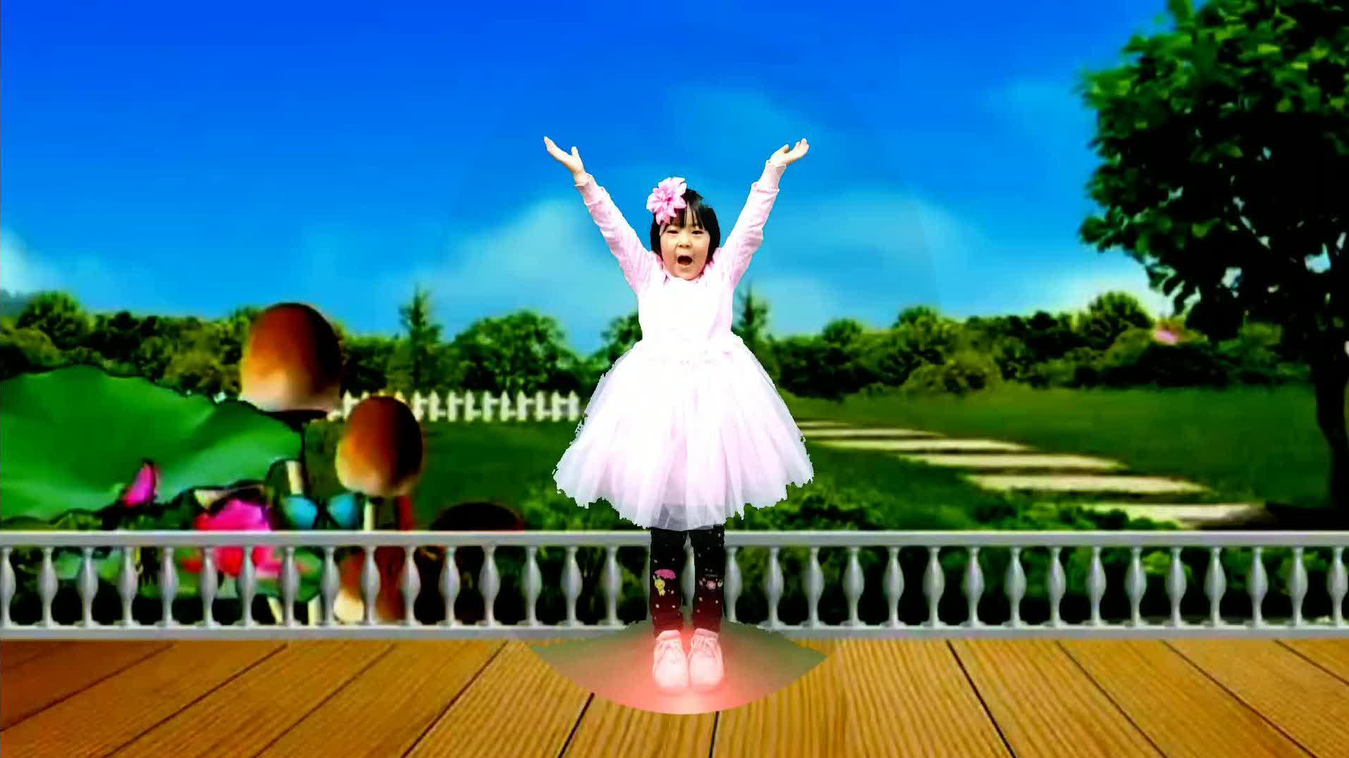 儿童手势舞心中两个王自演自唱加分解好可爱-少儿片花-在线观看-高清