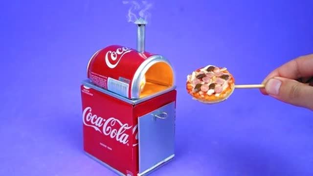 用易拉罐制造迷你披萨烤炉,产品很惊艳,网友:手艺真赞!